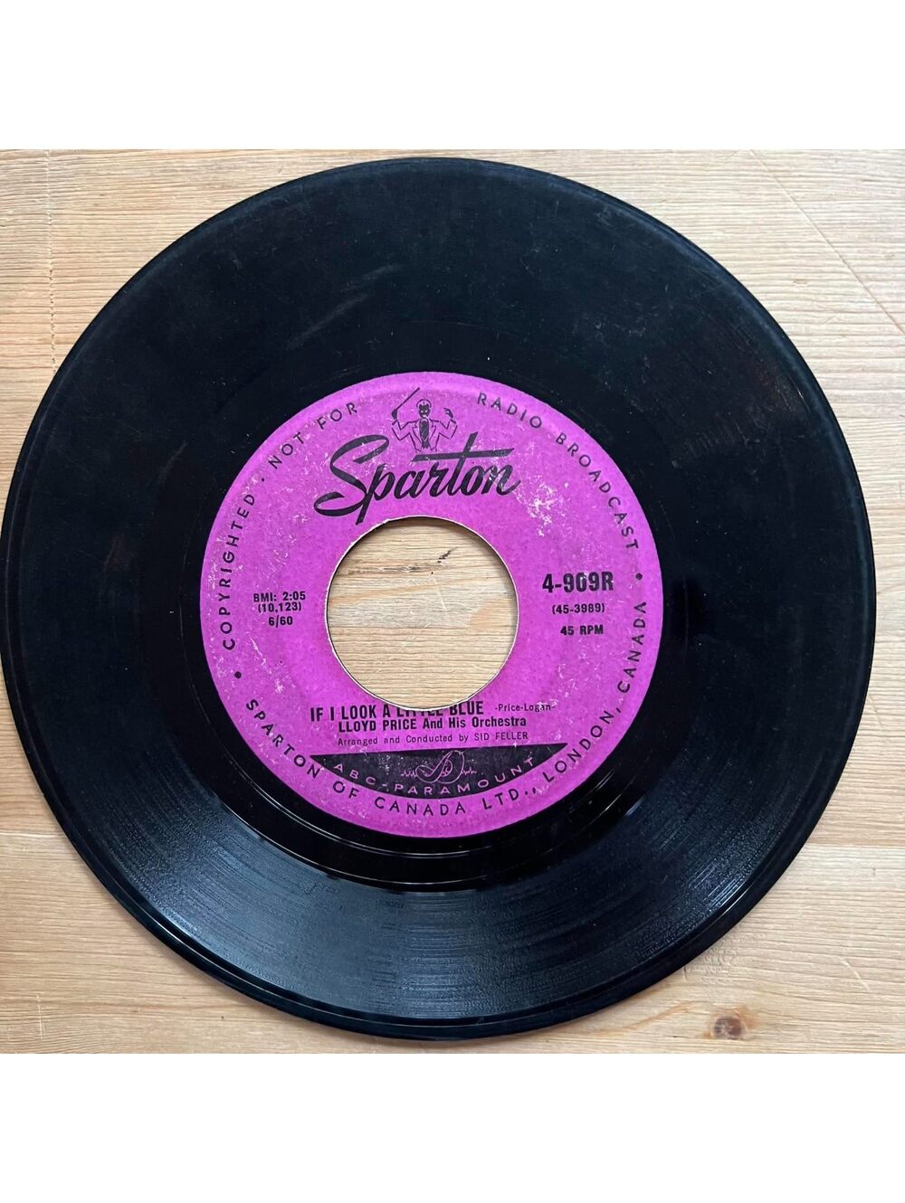 Lloyd Price and his Orchestra - if I look a Little Blue/Question 45rpm VG+ R13